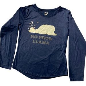 Max & Olivia Llama Long sleeve shirt